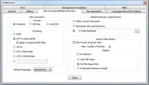 Changing Notepad Default Directory